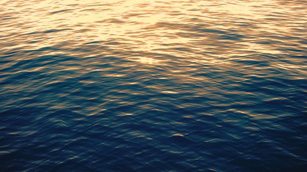 sun reflecting on water